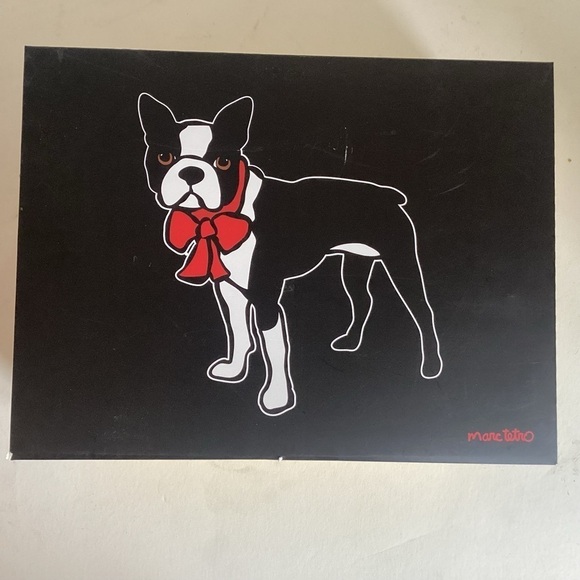 Marc Tetro 3 Pc Boston Terrier Backpack Keychain Cardholder - Black Gift Set NIB main image 8